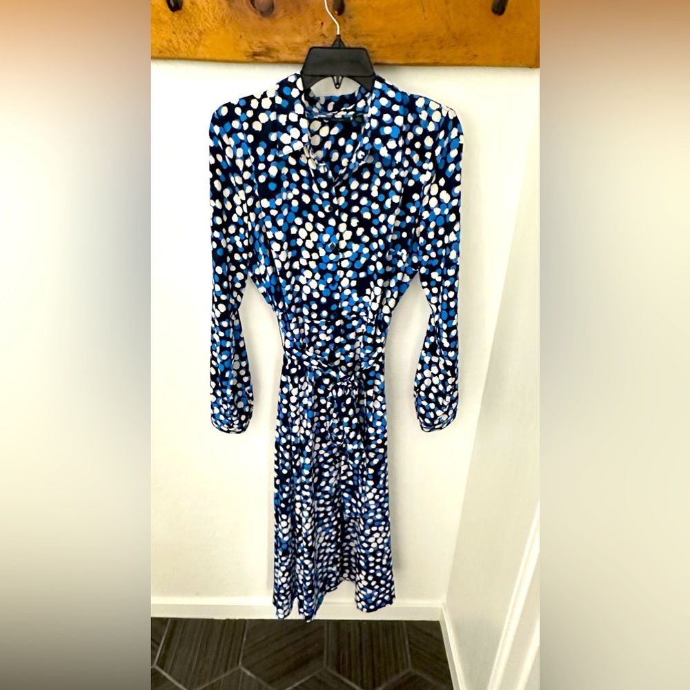 Halogen midi waist tie dress with pockets size M